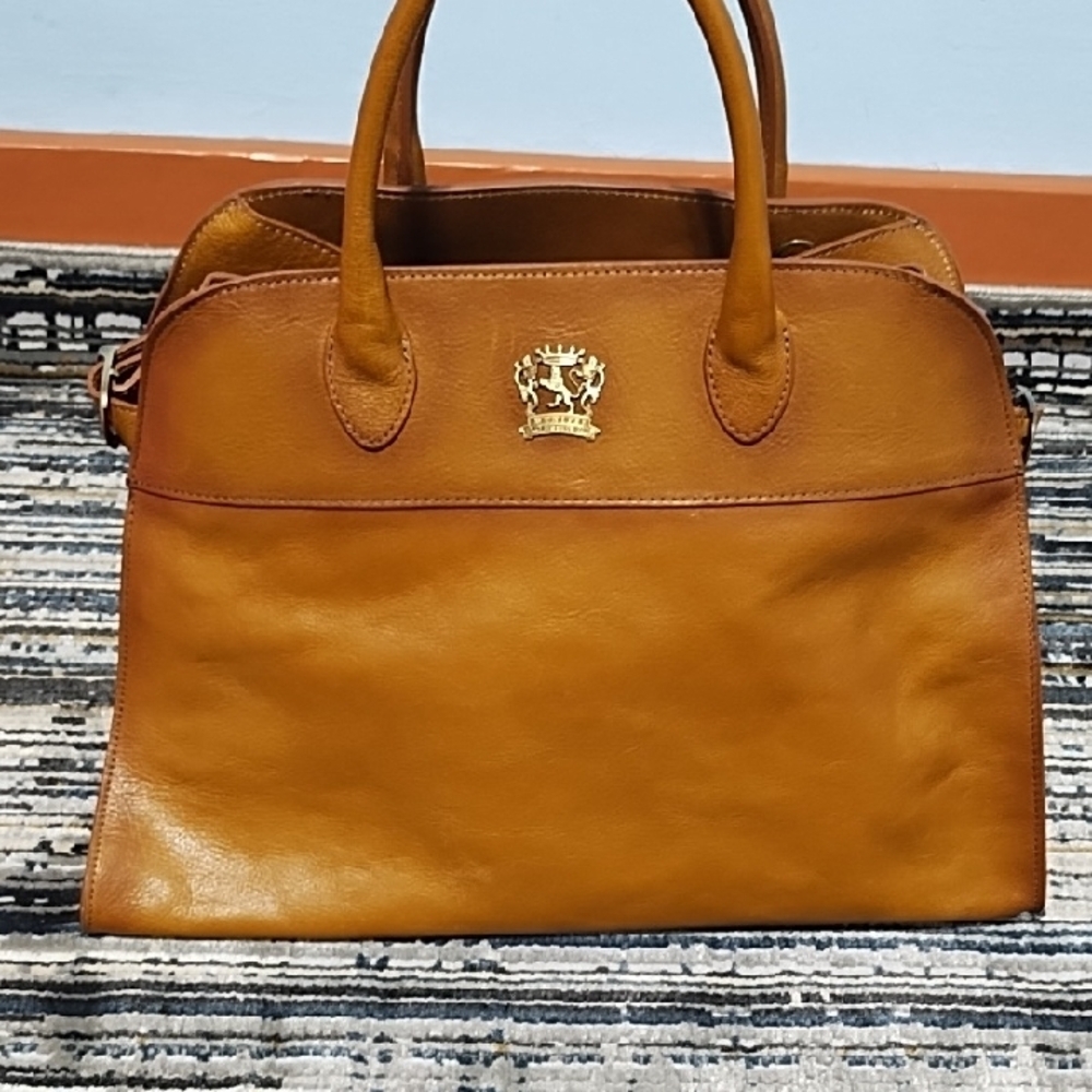 Pratesi Brown Leather Handbag